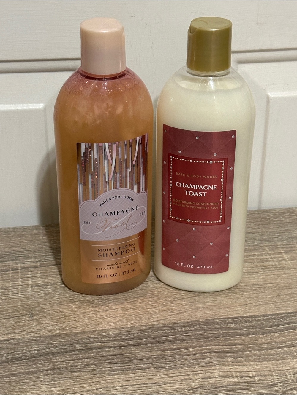 BATH & BODY WORKS CHAMPAGNE TOAST SHAMPOO AND CONDITIONER Full Size
